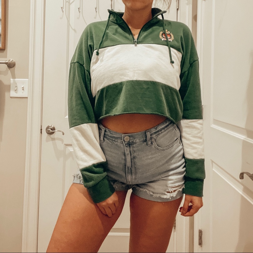 🌟$10 SALE🌟 NWOT LA Hearts Cropped Quarter Zip